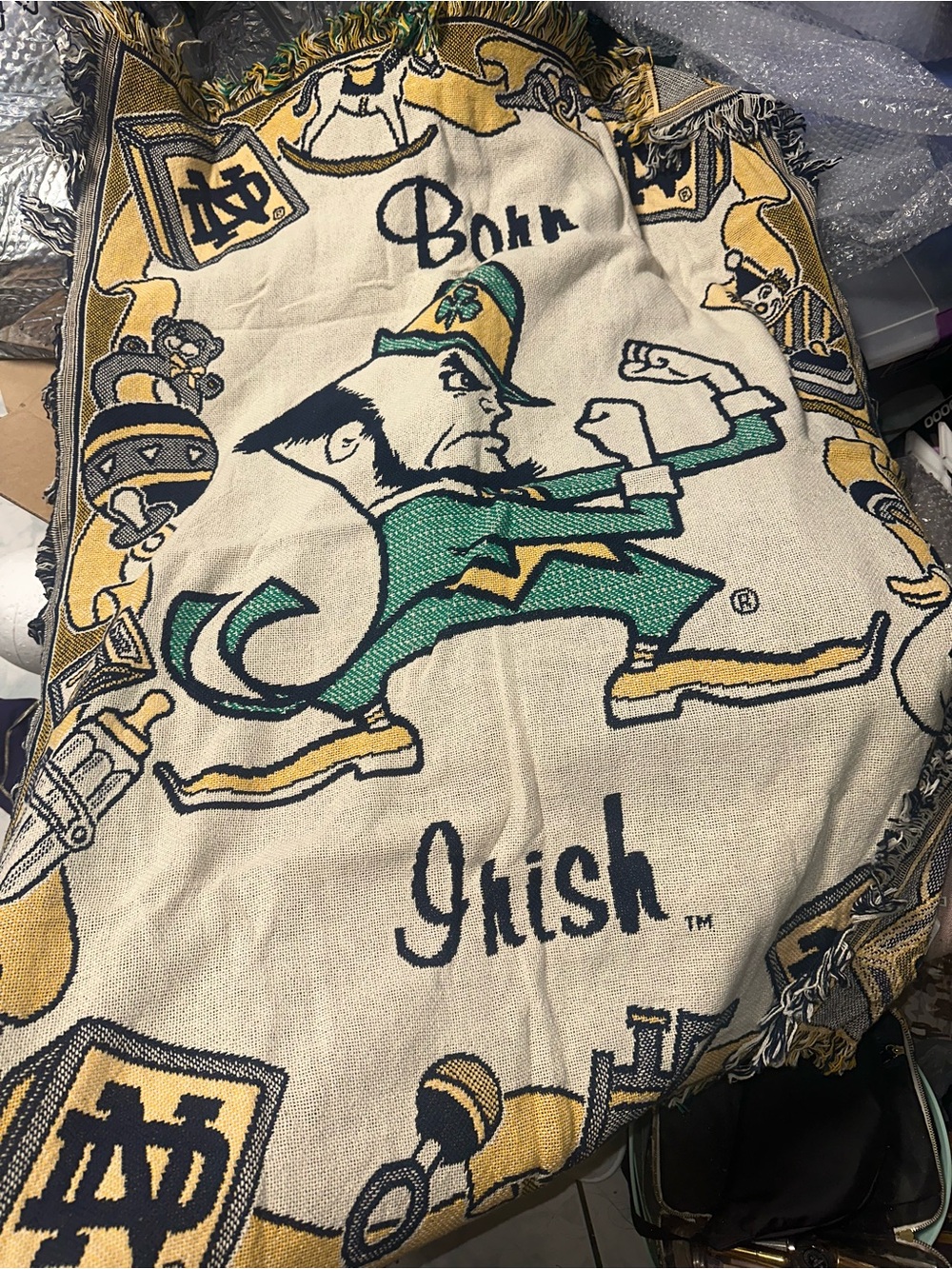 University of Notre Dame throw